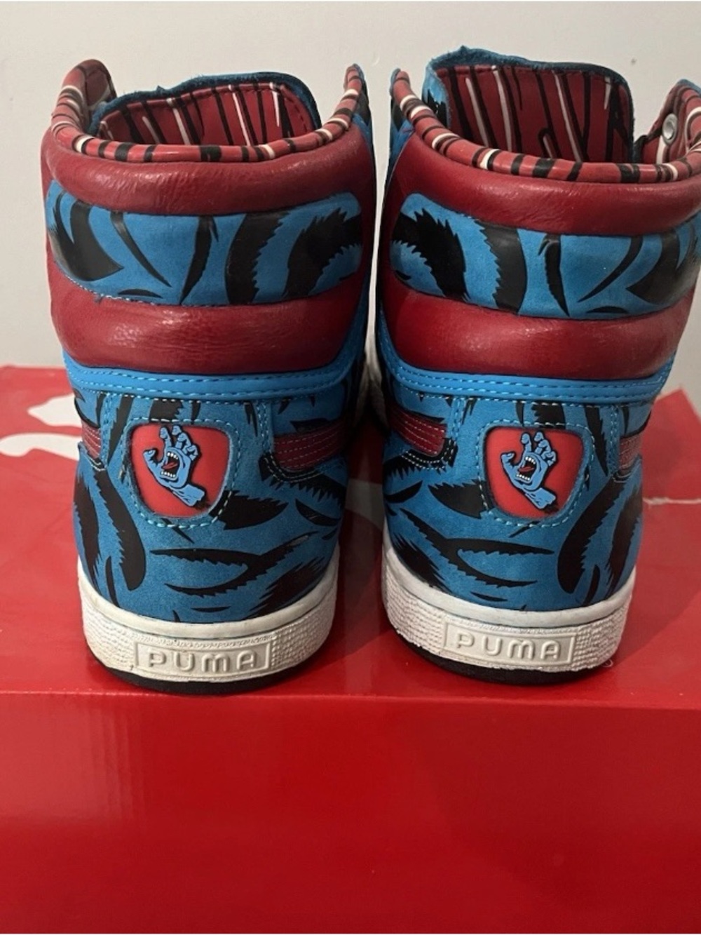 Santa Cruz x Puma First Round Screaming Hand Sz 11 (UK Sz 10) 2008 RARE LIMITED - Picture 8 of 12